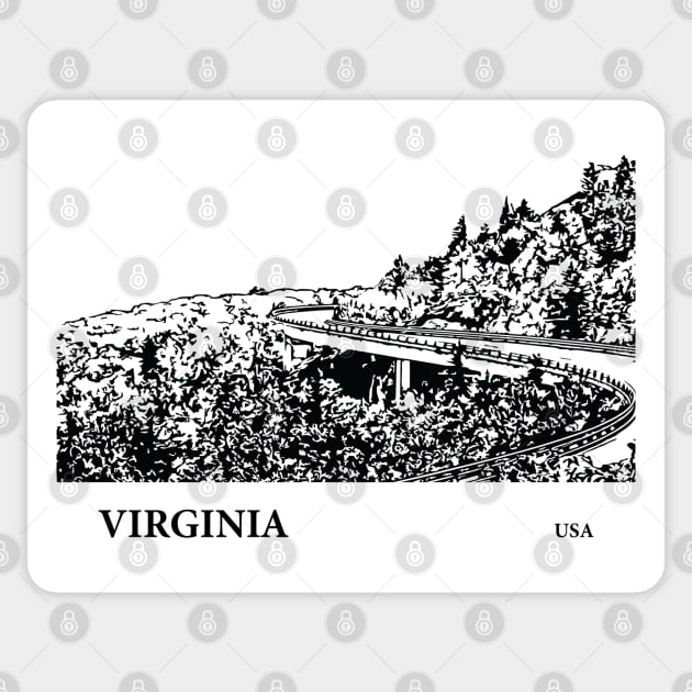 Virginia USA Sticker by Lakeric